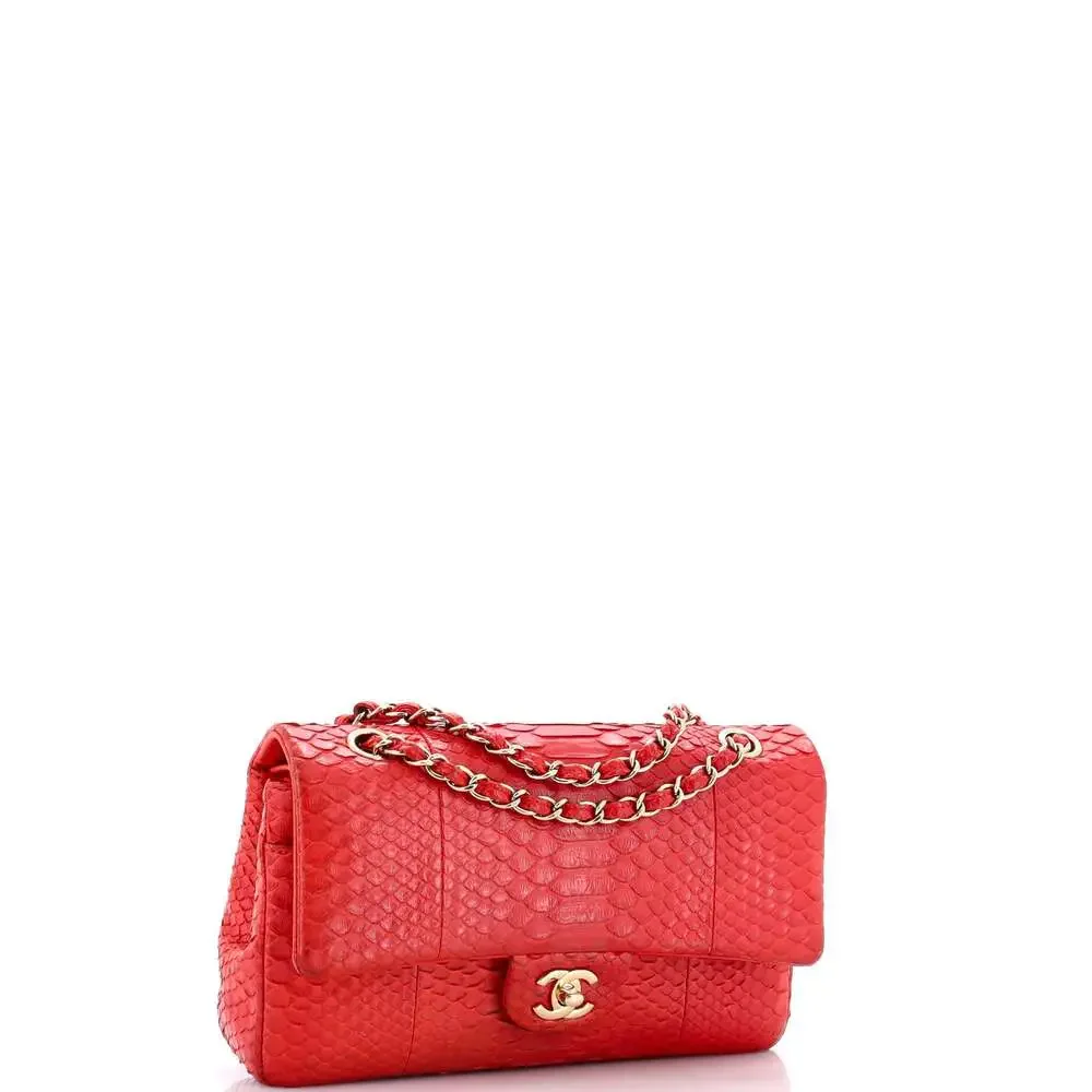 Chanel Classic Double Flap Bag Python #242391C48B - Picture 2 of 8